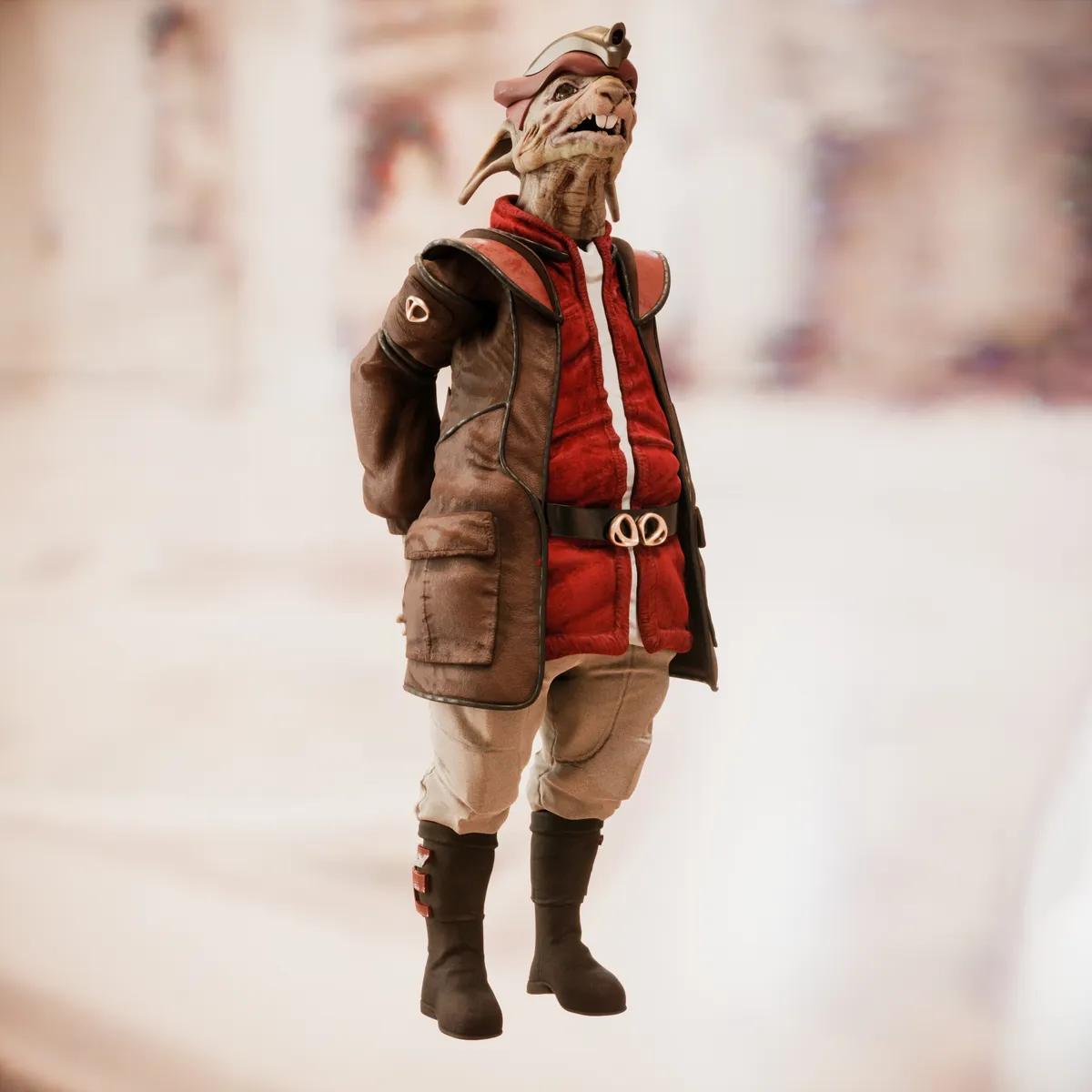The alien doctor, close-up