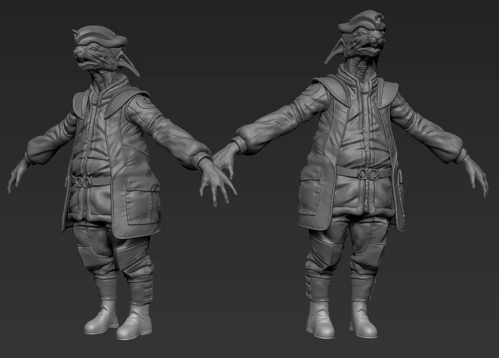 The alien doctor, detail