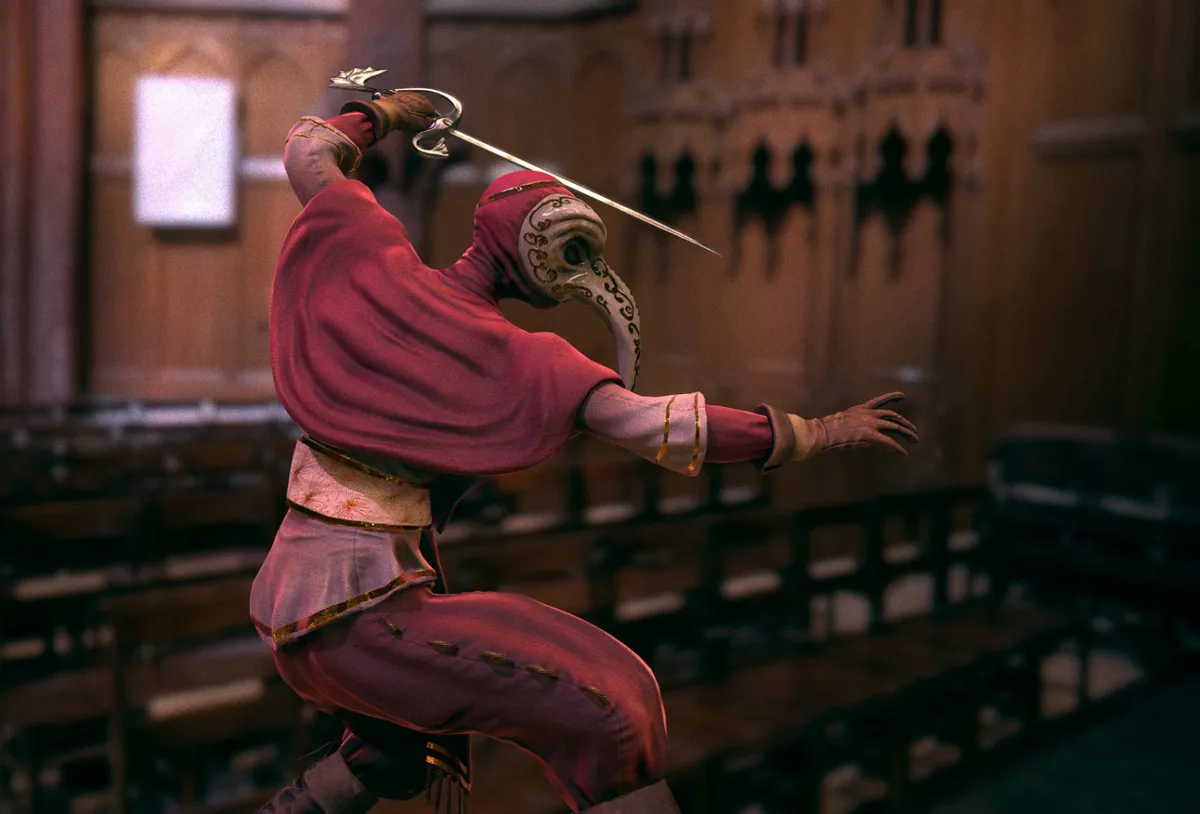 A Bauta fighter, another pose