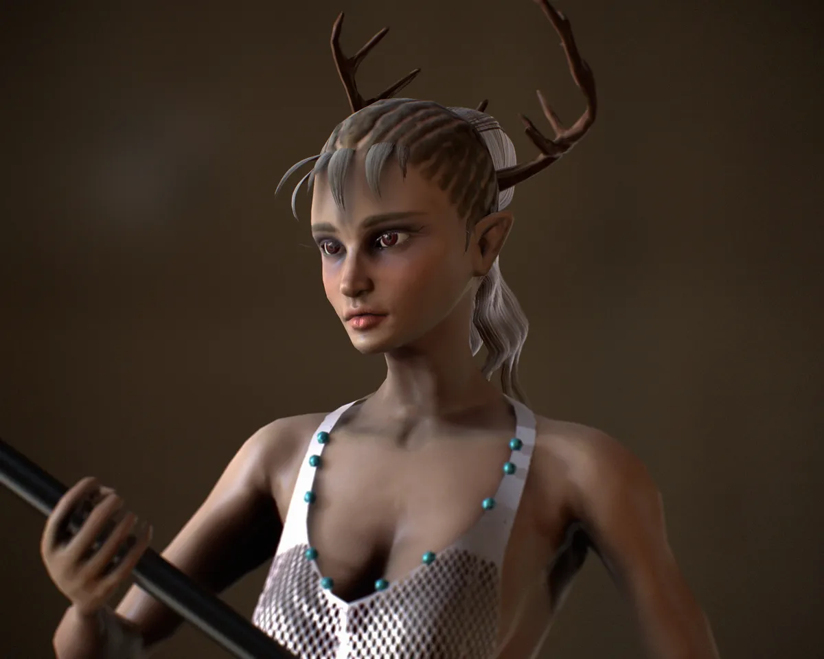 The deertaur sculpt before armour