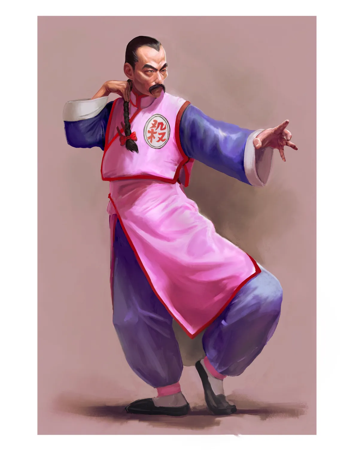 Tao Pai Pai from Dragon Ball in a fighting pose